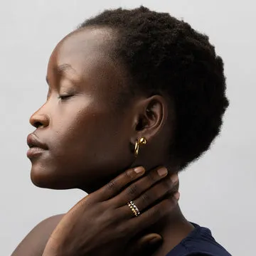 Timi of Sweden Lyn hoops øreringe guld sølv 12 mm