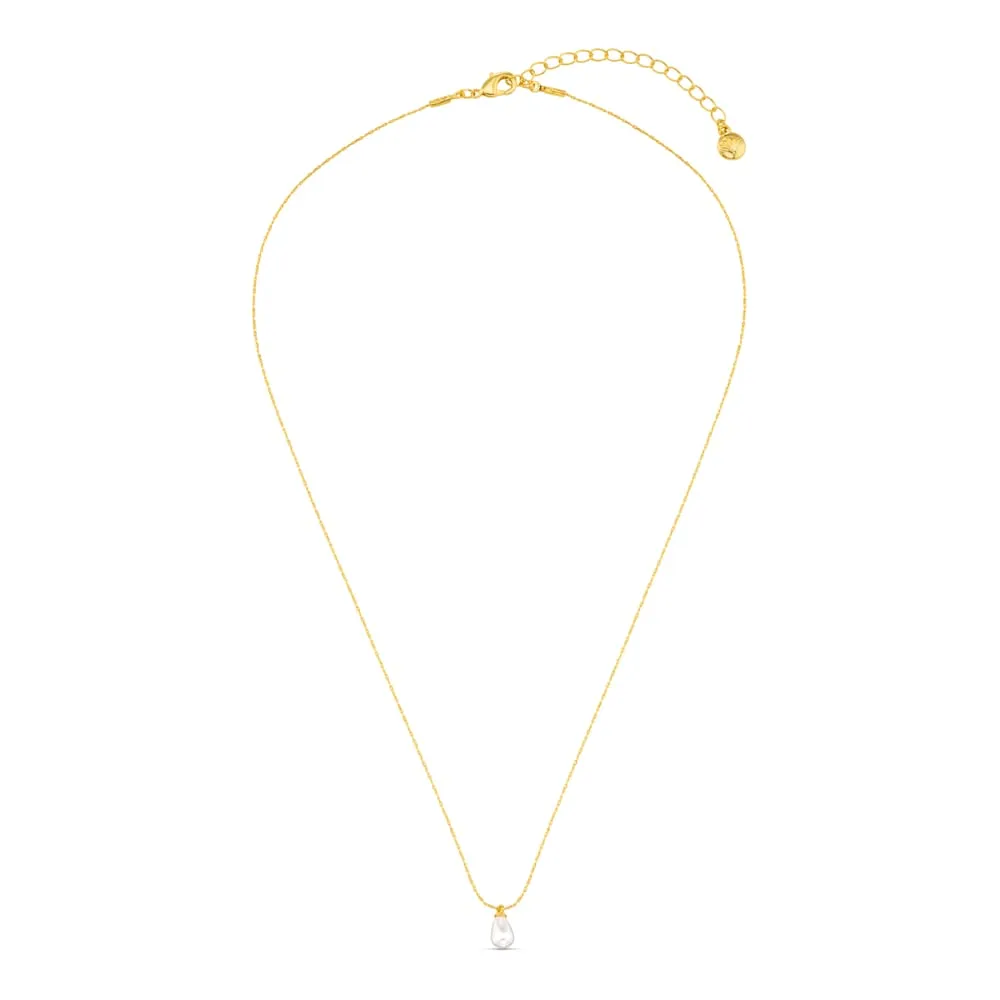 Orelia Fine Teardrop Pearl halskæde guld perle