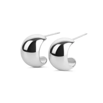 TIMI OF SWEDEN Selena Chunky Stud øreringe sølv 18,5 mm