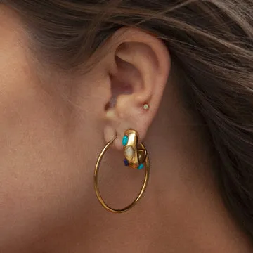 Timi of Sweden Elena hoop øreringe guld 22 mm vandtætte