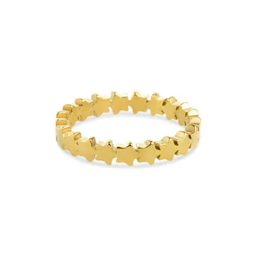 TIMI OF SWEDEN Jamila star ring rustfrit stål 17,5 mm