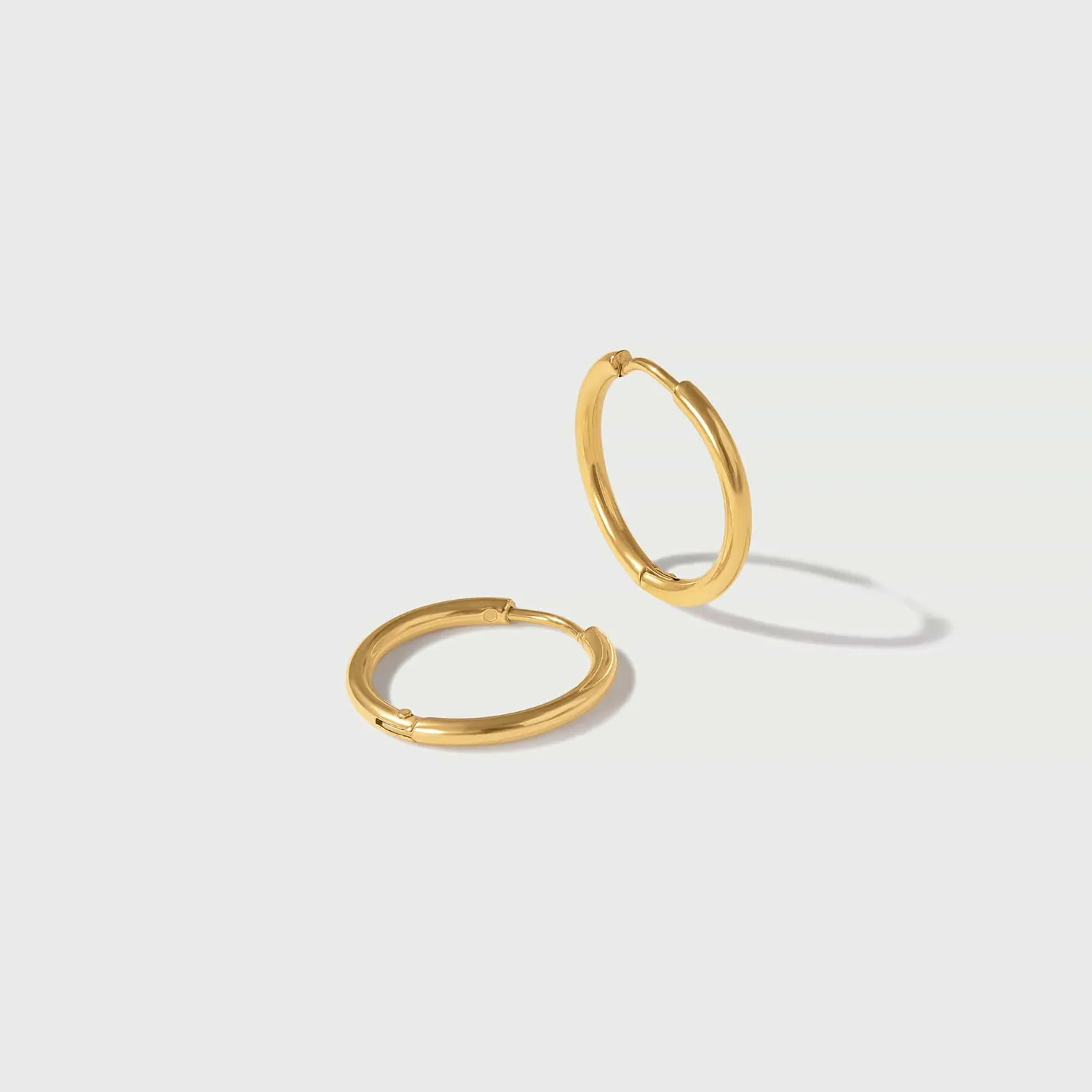 Orelia LUXE Mid-Size Hoop øreringe guld