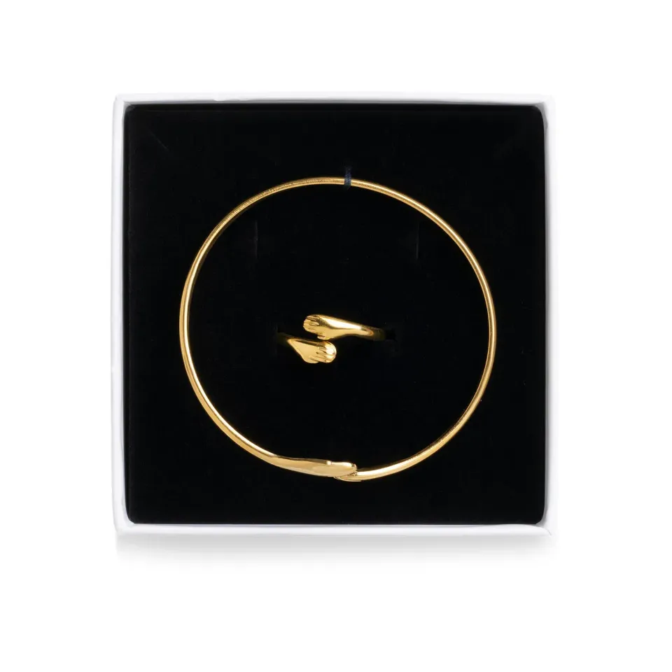 TIMI OF SWEDEN Kara smykkesæt guld ring + armring
