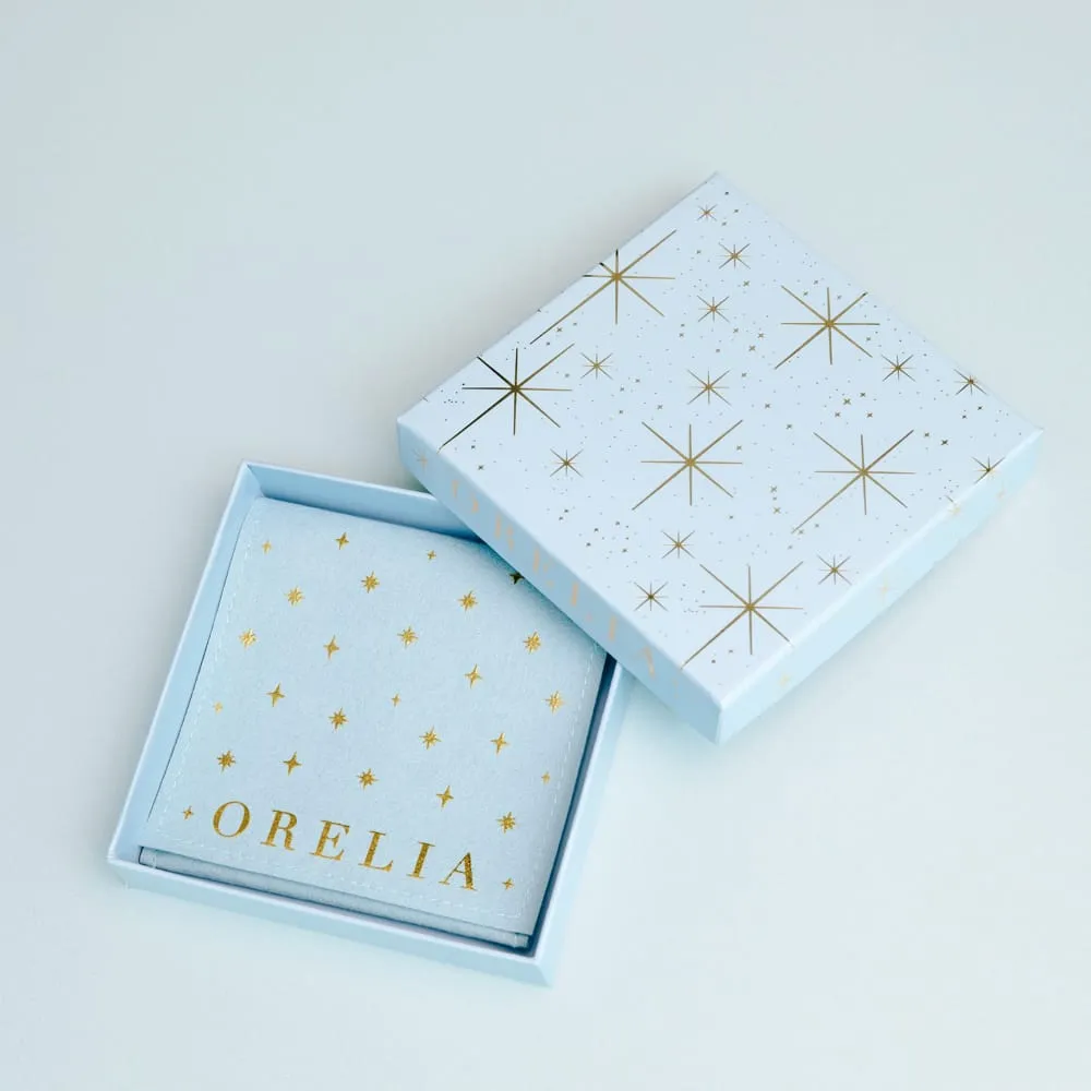 Orelia Starburst gaveæske baby blue med pouch