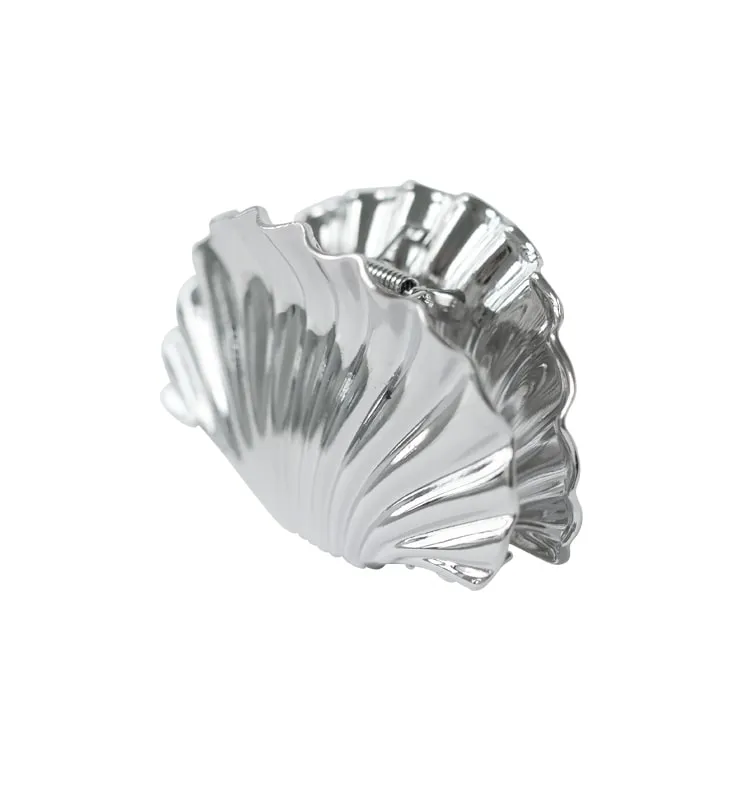 Wos Shell hårspænde sølv musling 9,3 cm