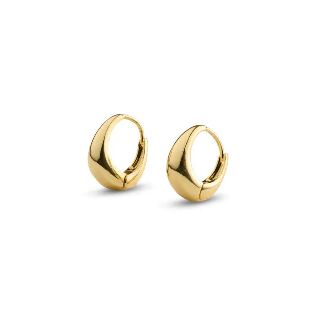TIMI OF SWEDEN Hedvig Classic Wide hoops øreringe rustfrit stål