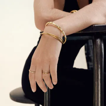 TIMI OF SWEDEN Pernilla ring rustfrit stål krystal