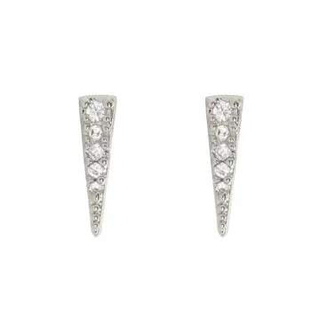 TIMI OF SWEDEN Eliza Spike Crystal ørestikker forgyldt