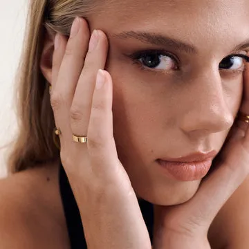 TIMI OF SWEDEN Emelyn krystal ring rustfrit stål vandtæt