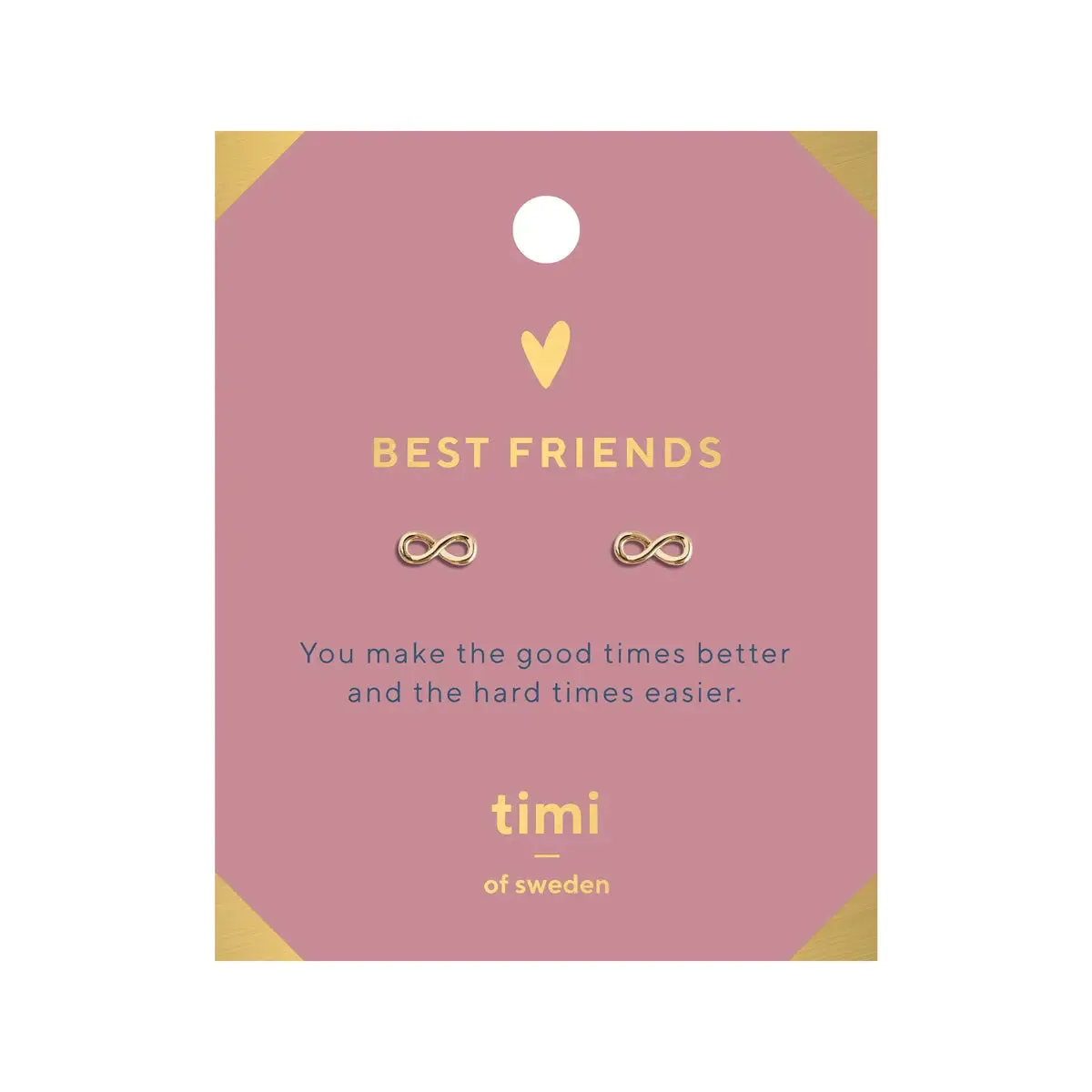 TIMI OF SWEDEN Best Friends Infinity øreringe klassisk