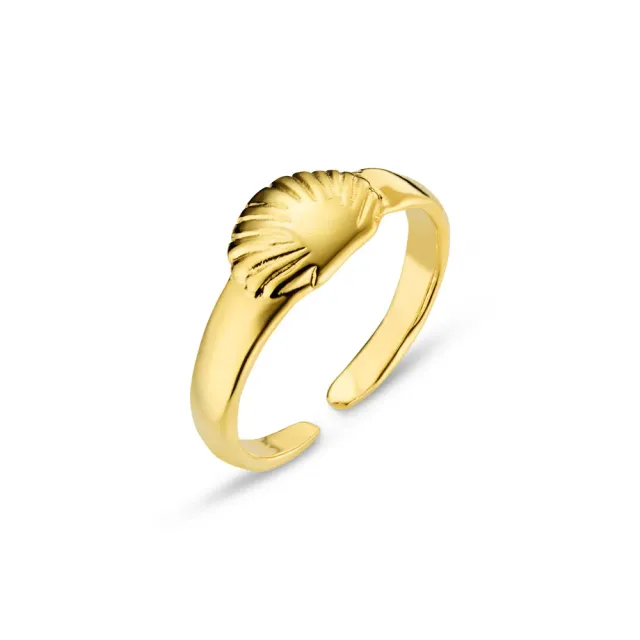 Orelia Shell Adjustable ring guld justerbar
