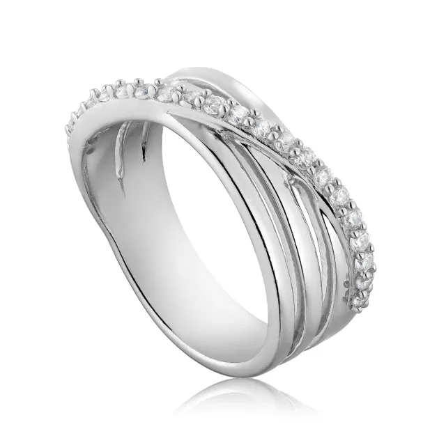Bykjaergaard Sky ring zirkonia sølv