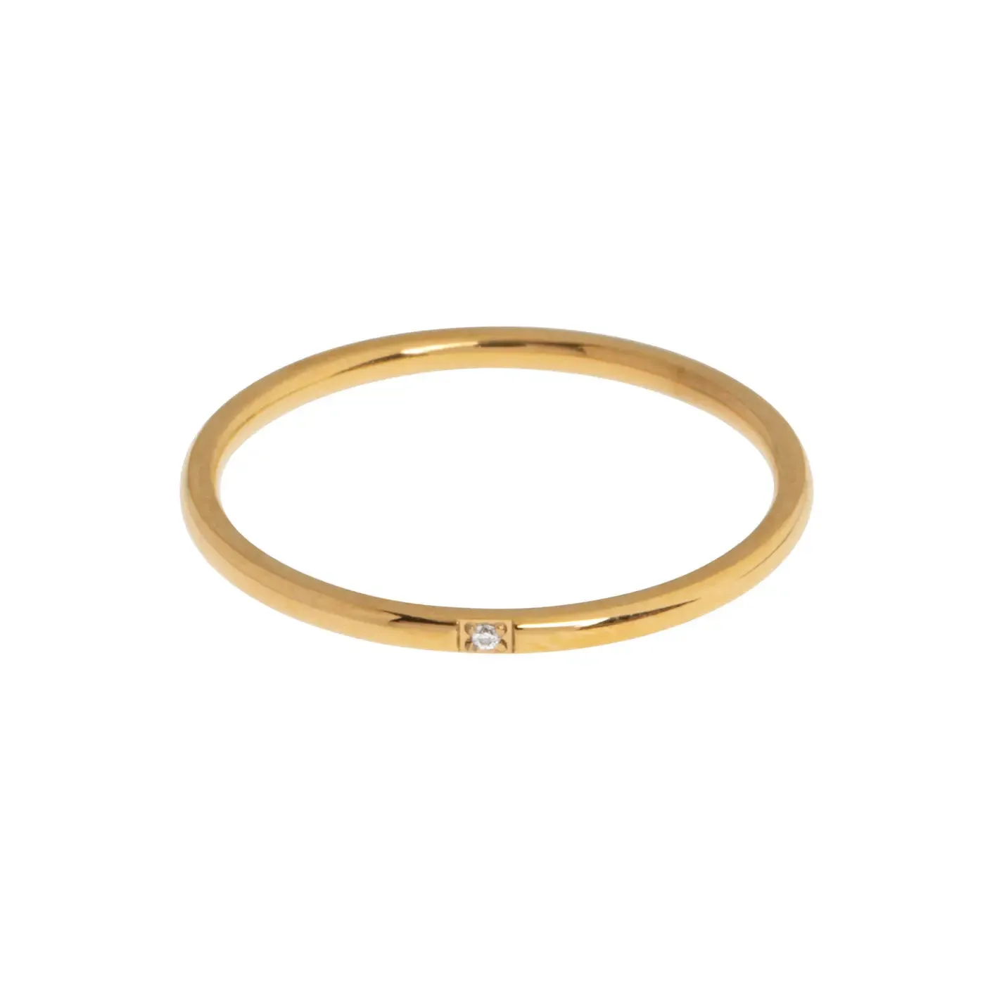 TIMI OF SWEDEN Evi Petite Crystal ring guld vandtæt