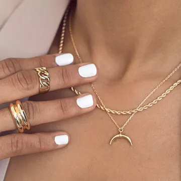 Timi of Sweden Chain ring forgyldt 17,5 mm messing