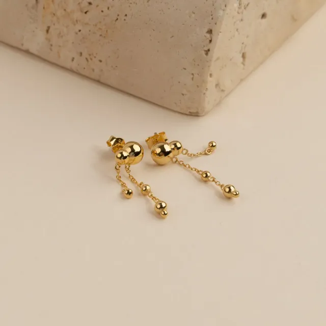 Sisi Copenhagen Paloma Golden Drop øreringe forgyldt