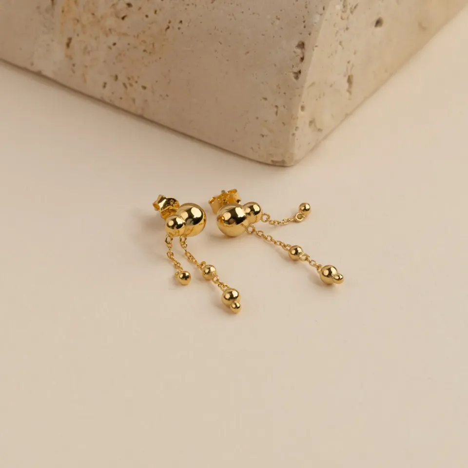 Sisi Copenhagen Paloma Golden Drop øreringe forgyldt