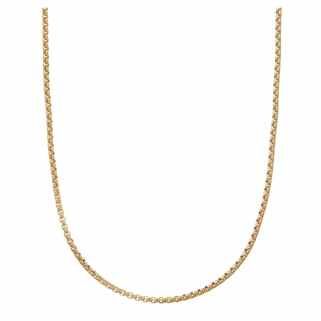 Orelia Round Box Chain halskæde guld