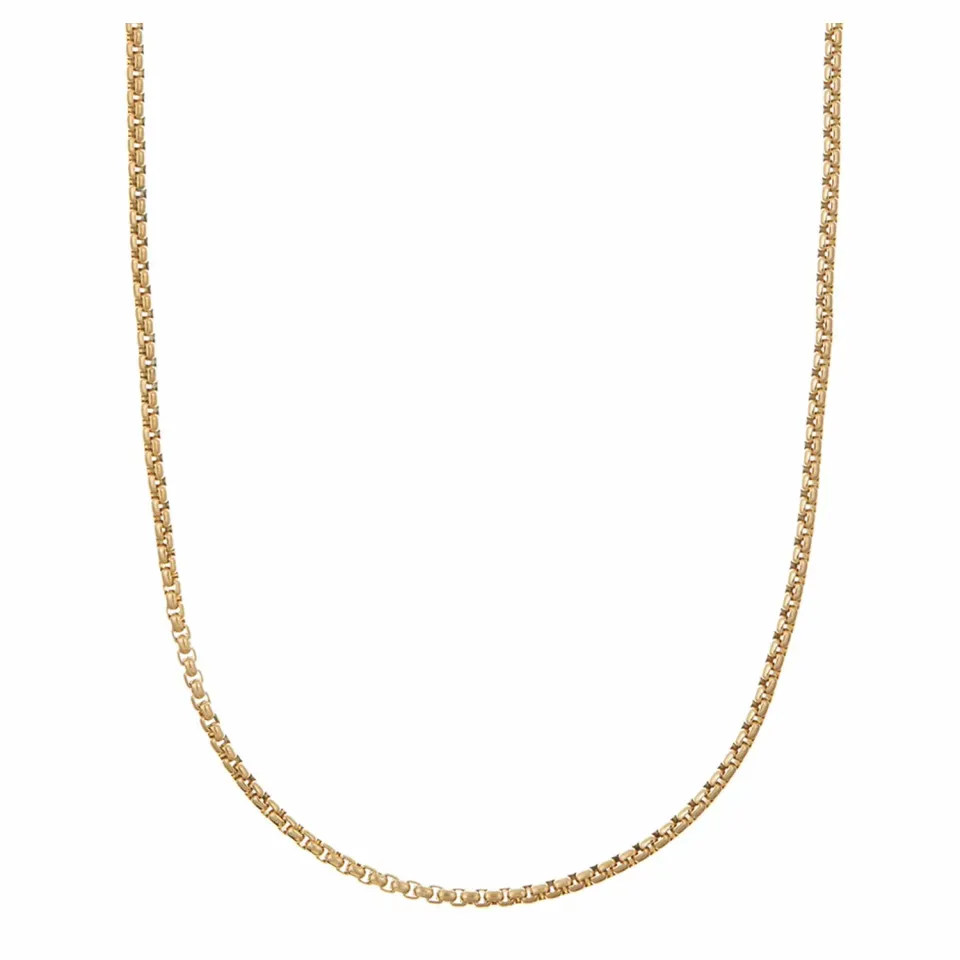 Orelia Round Box Chain halskæde guld