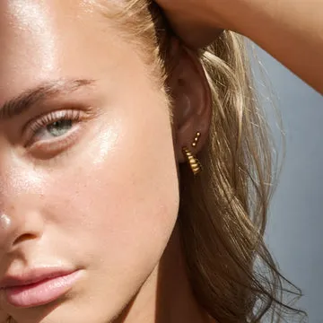TIMI OF SWEDEN Emma 3 Dots stud øreringe guld stål