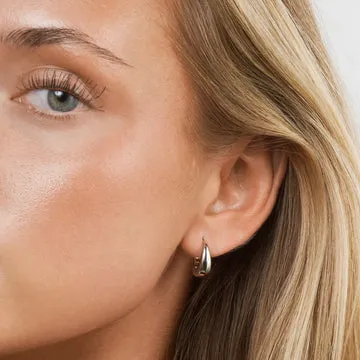 TIMI OF SWEDEN Hedvig Classic Wide hoops øreringe rustfrit stål