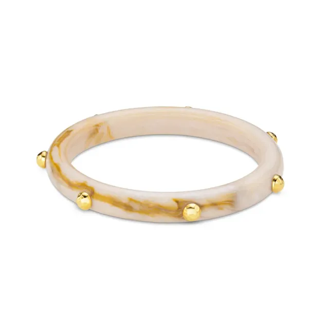 Orelia Marble Resin Studded armbånd guld
