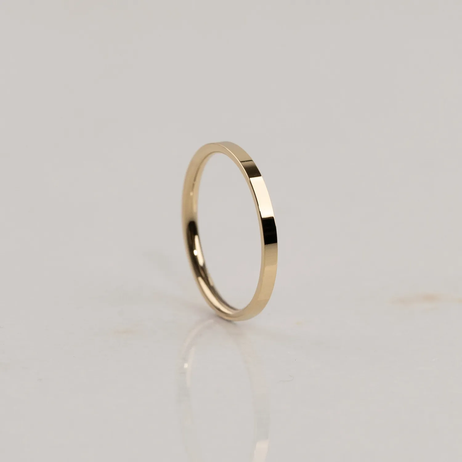Sisi Copenhagen Simple Flat Comfort Wedding Band YG ring guld