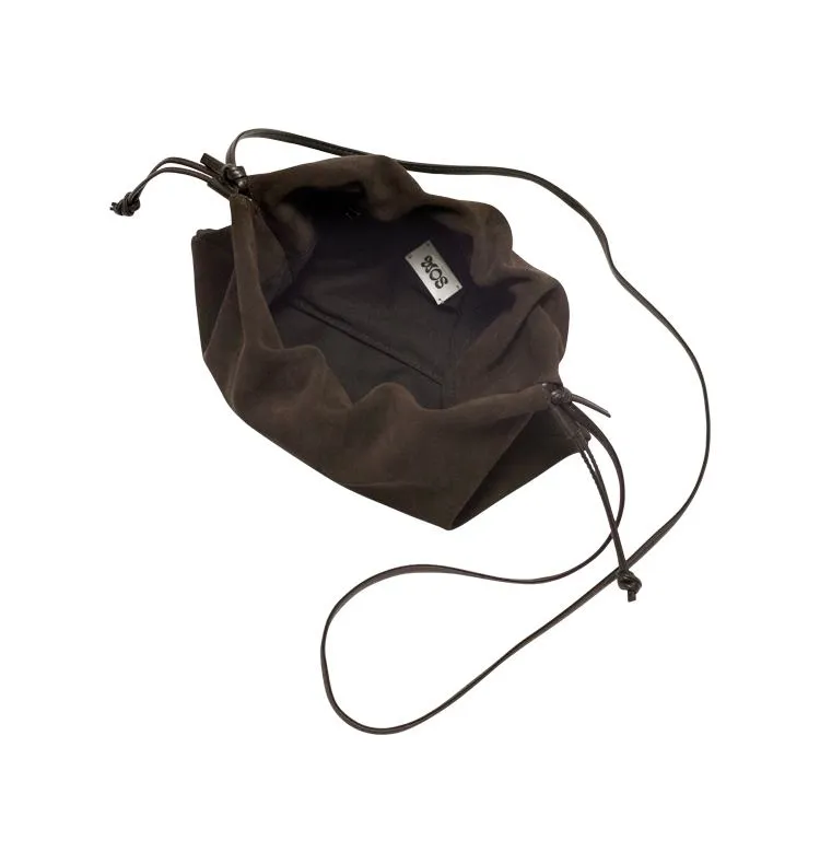 Wos Gia håndtaske brun ruskind 31 cm