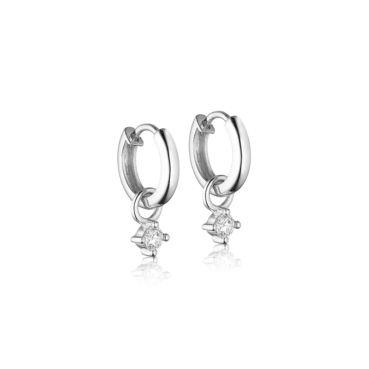 Bykjaergaard Individual zirkonia charm øreringe sølv 1 stk