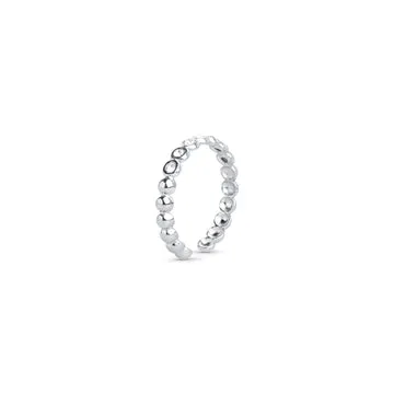TIMI OF SWEDEN Pernilla ring rustfrit stål krystal