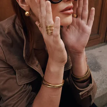TIMI OF SWEDEN Selma armbånd stål 67x57 mm vandtæt