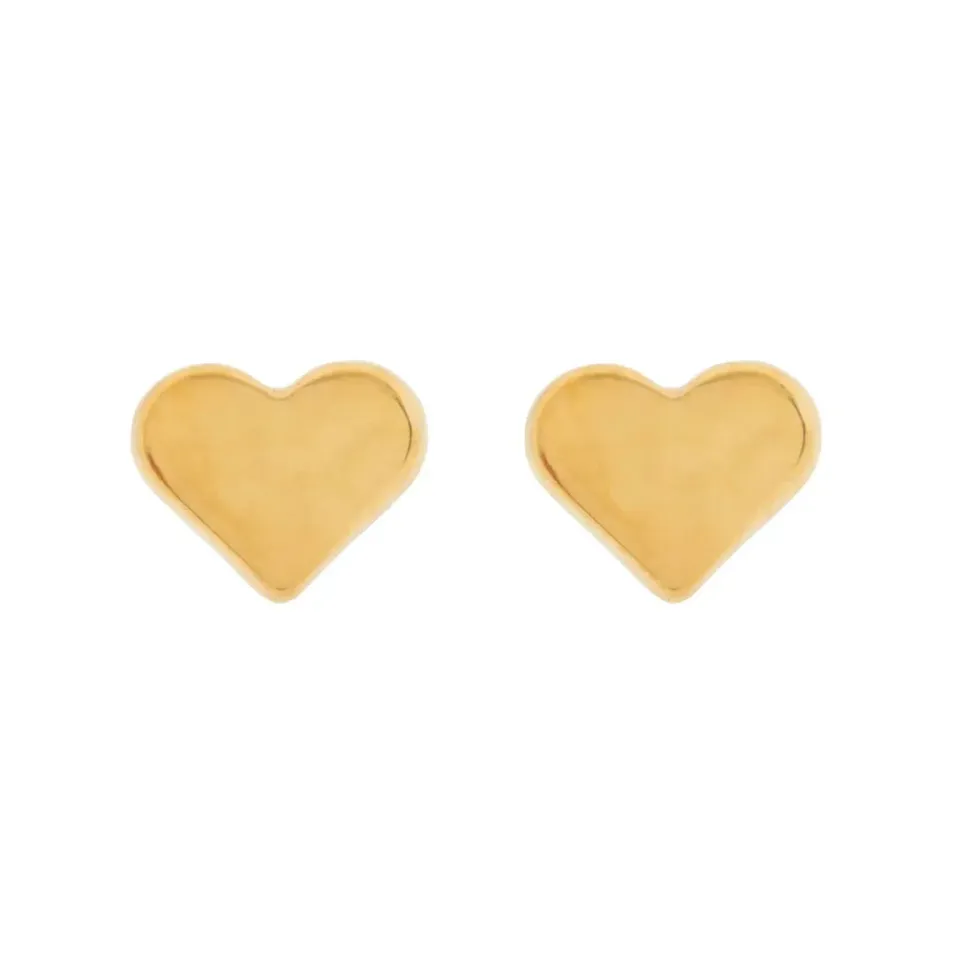 TIMI OF SWEDEN Sophia Heart stud øreringe 8mm stål