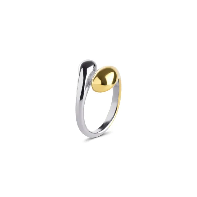 TIMI OF SWEDEN Ava ring blandet metal 14mm guld sølv