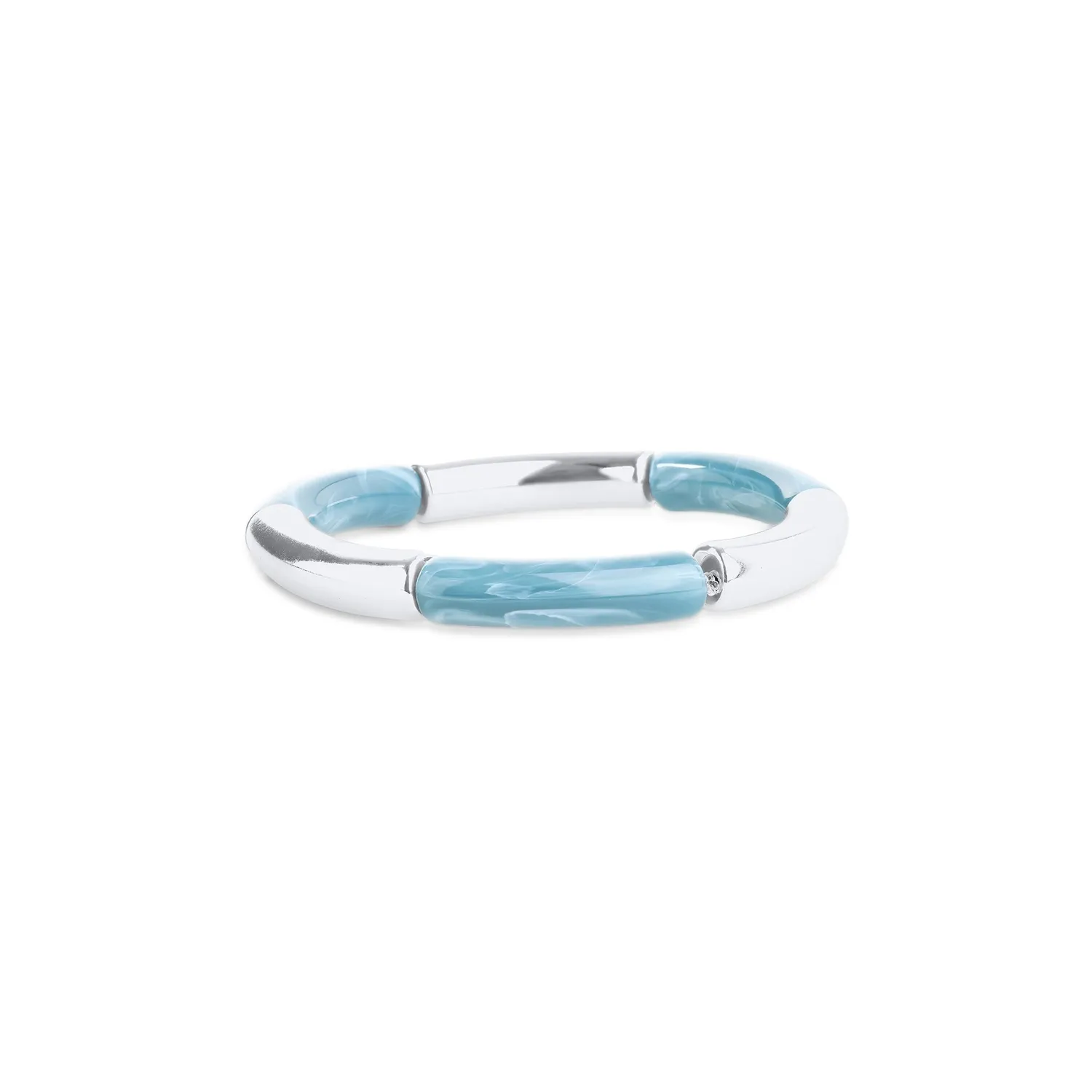 TIMI OF SWEDEN Margareta stavarmbånd blå resin