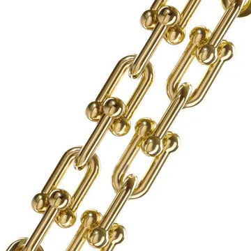 TIMI OF SWEDEN Betty halskæde paperclip 40 cm stål