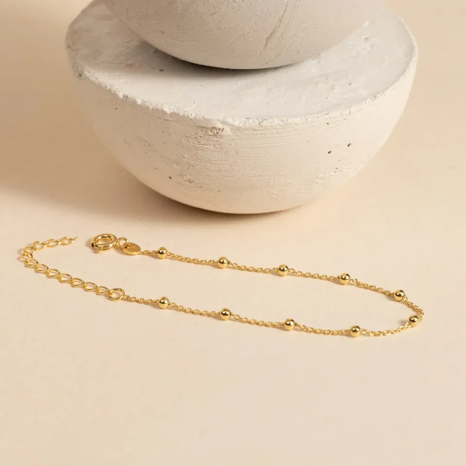 Sisi Copenhagen Alfa Golden armbånd forgyldt 15,5-19,5 cm