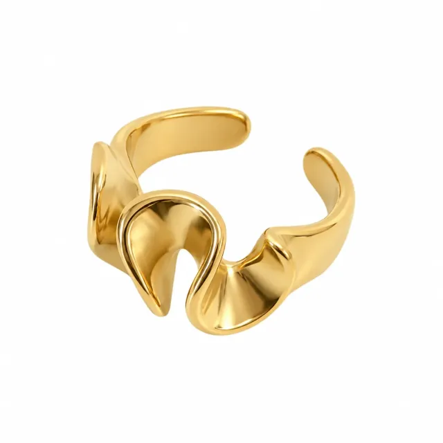 Wos WOS UP Henri ring guld forgyldt stål