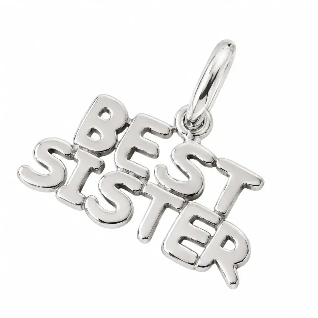 Wos Up Best Sister vedhæng sølv 925