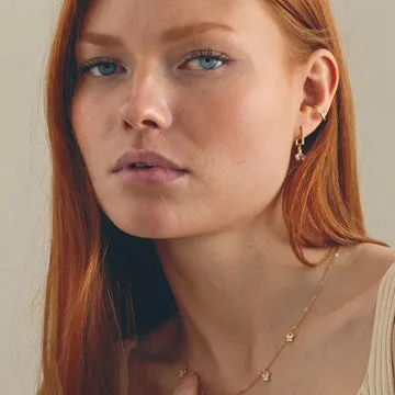 TIMI OF SWEDEN Beatrice bi hoop øreringe guld 10 mm