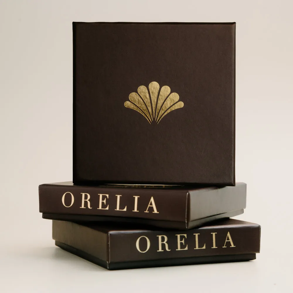 Orelia LUXE Mini Interlocking ørestikker sølv