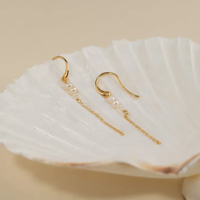 Sisi Copenhagen Evie Pearl drop øreringe forgyldt perle