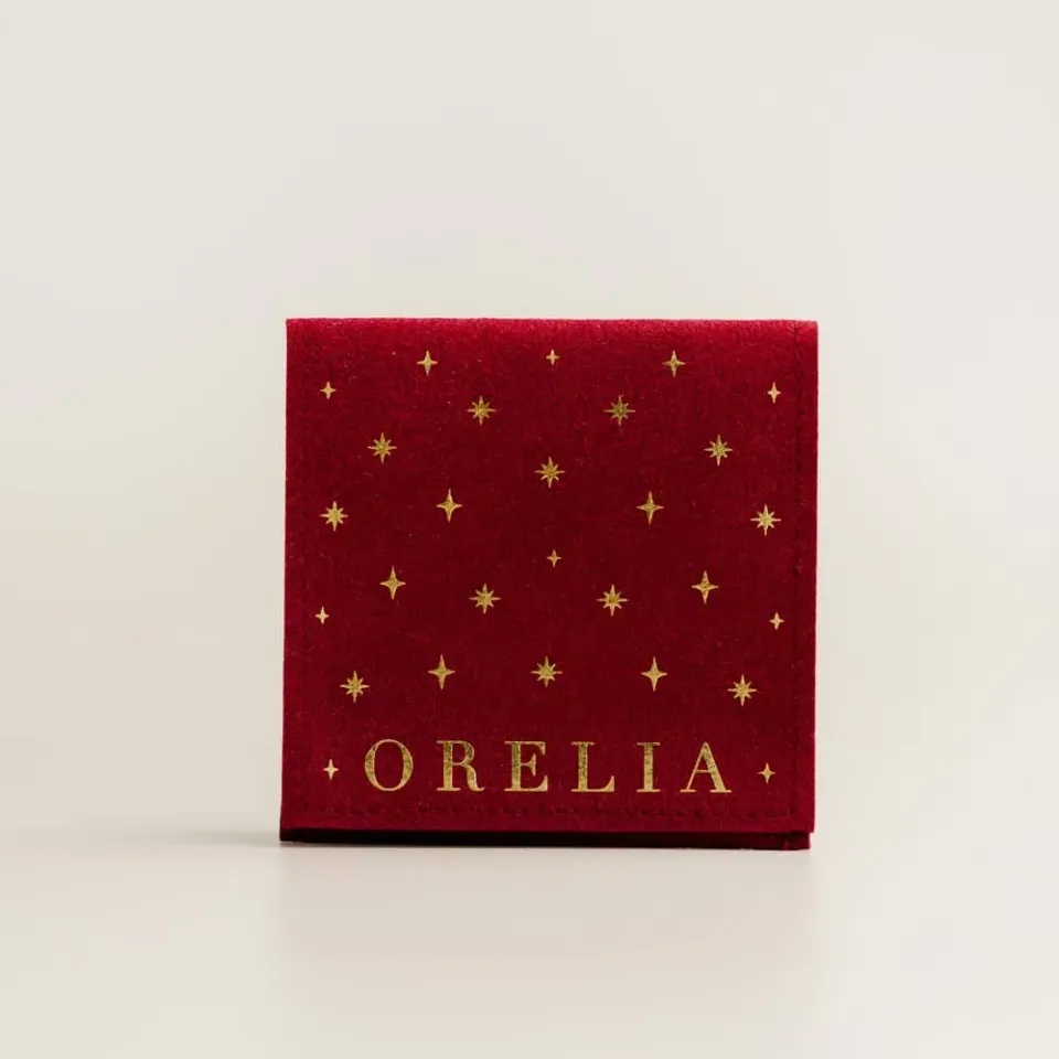 Orelia Starburst gavepose bordeaux microfiber