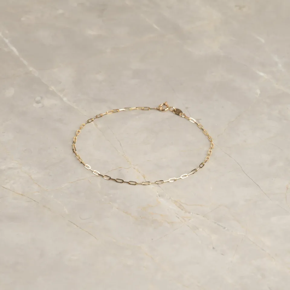 Sisi Copenhagen Alma Small armbånd massivt 9 kt guld 20 cm