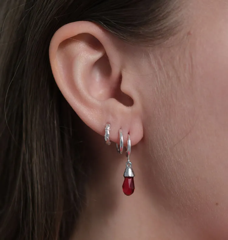 Wos Up Veja Crystal Drop singel ørering rød