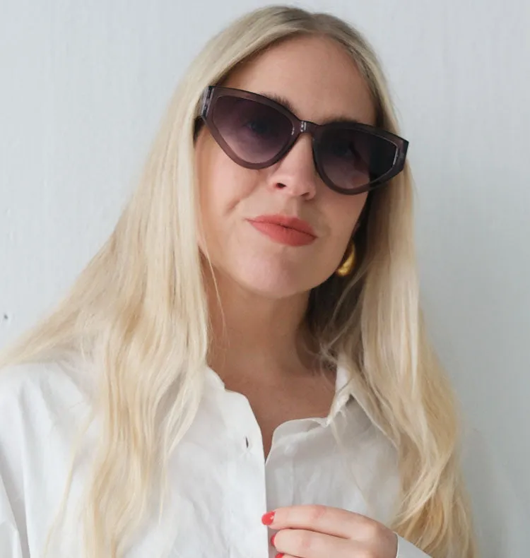 Wos WOS UP Lubov solbriller transparent lilla