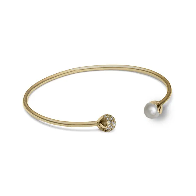 Bykjaergaard Glory armbånd forgyldt perle topas