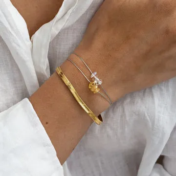 TIMI OF SWEDEN Ivy Snake Chain armbånd rustfrit stål guld