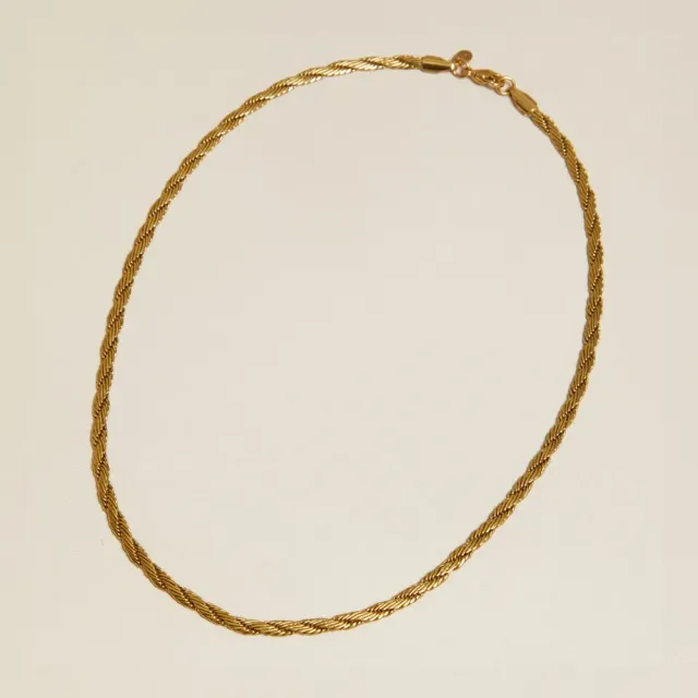 Orelia Vintage Twist Rope halskæde guld