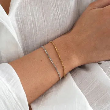 TIMI OF SWEDEN Xia chain armbånd guld 16+5 cm stål
