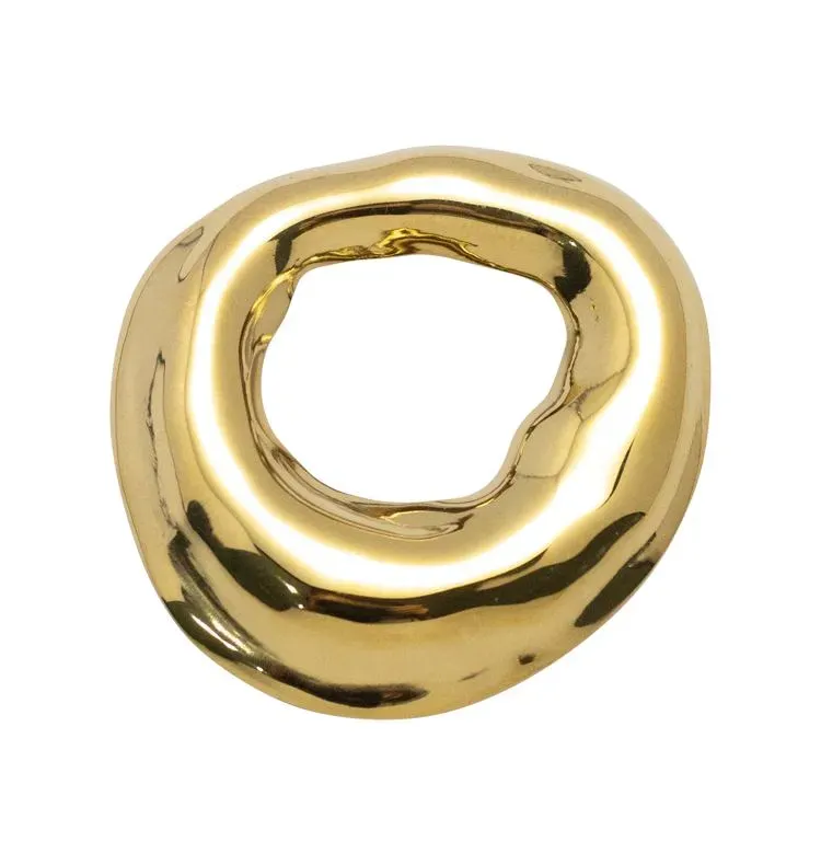 Wos Up Elin broche lille guld 3,8 cm forgyldt