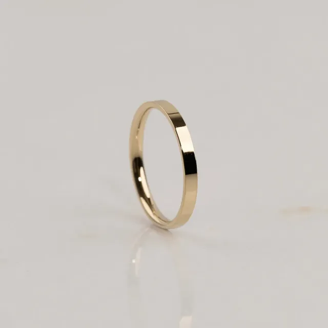 Sisi Copenhagen Flat Comfort vielsesring guld 2,5 mm 14 kt
